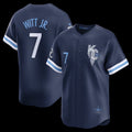 Kansas City Royals #7 Bobby Witt Jr.Navy CONTON City Connect Limited Player Jersey
