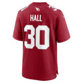 A.Cardinals #30 Darren Hall Cardinal CONTON Team Game Jersey