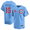 Chicago Cubs #15 Carson Kelly Player Light Blue CONTON Limited Home Stitched Jerseys