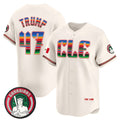 Cleveland Guardians #47 Donald Trump Cream CONTON Mexico Vapor Premier Limited Stitched Jersey