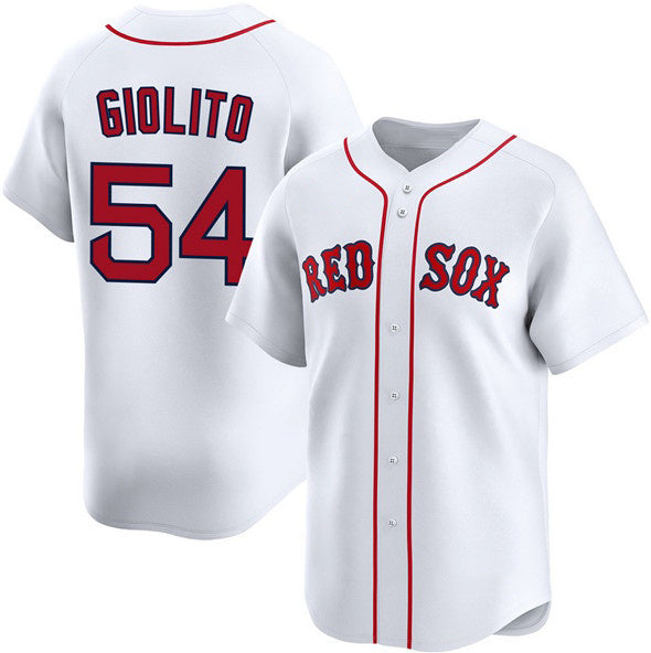 Boston Red Sox #54 Lucas Giolito White CONTON 2024 Home Limited Stitched Jersey
