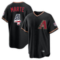 Arizona Diamondbacks #4 Ketel Marte Player Black CONTON USA 250 Fourth of July Game Home Stitched Jerseys