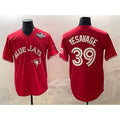 Toronto Blue Jays #39 Trey Yesavage Red CONTON 2025 World Series Cool Base Stitched Jersey