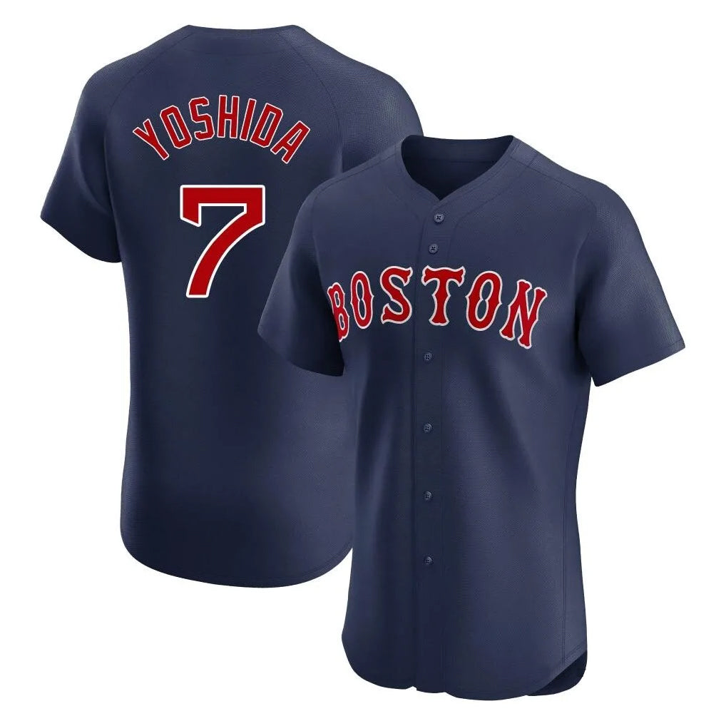 Boston Red Sox #7 Masataka Yoshida Player Navy CONTON Limited Elite Home Game Stitched Jerseys1
