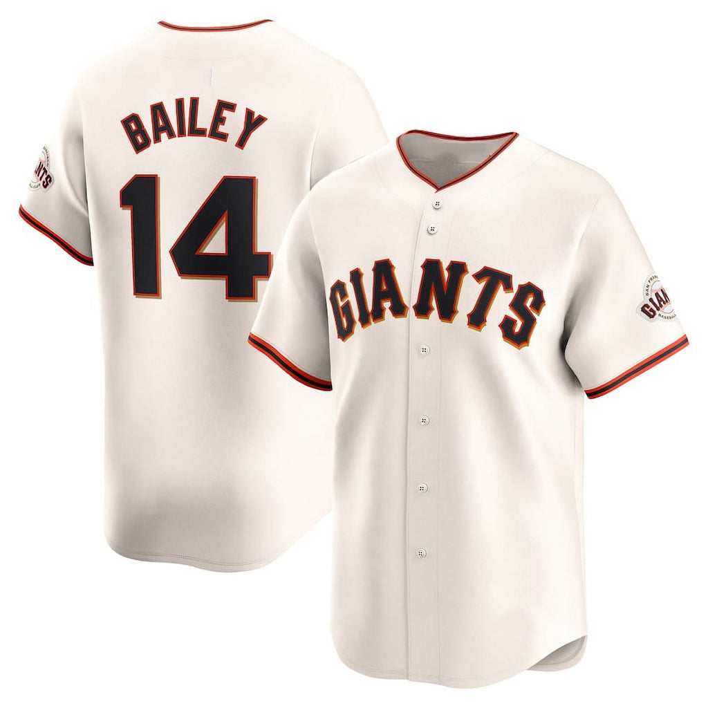 San Francisco Giants #14 Patrick Bailey Cream CONTON 2024 Home Limited Stitched Jersey