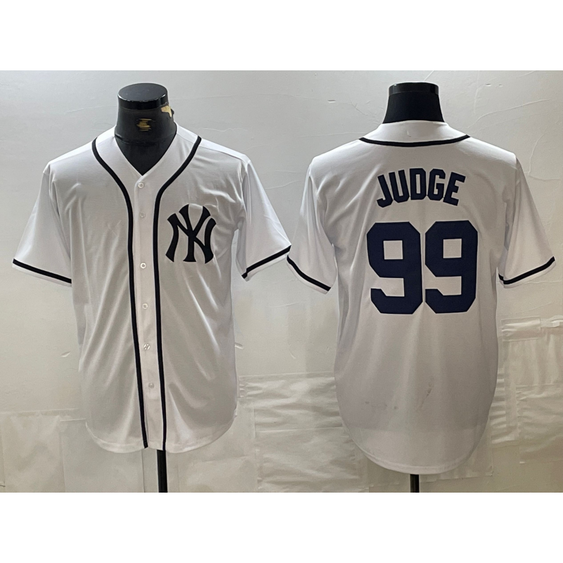 New York Yankees #99 Aaron Judge White CONTON Fashion Cool Base Jersey