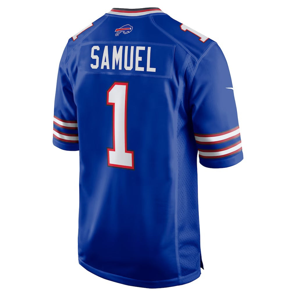 B.Bills #1 Curtis Samuel Royal CONTON Game Jersey