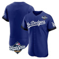 Los Angeles Dodgers Blank Player Royal CONTON City Connect Elite Home World Series Stitched Jerseys