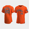 Houston Astros #20 Chas McCormick Orange CONTON 60th Anniversary Flex Base Stitched Jersey