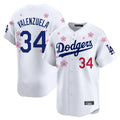 Los Angeles Dodgers #34 Fernando Valenzuela Player White CONTON Tokyo Series Vapor Premier Limited Stitched Jerseys