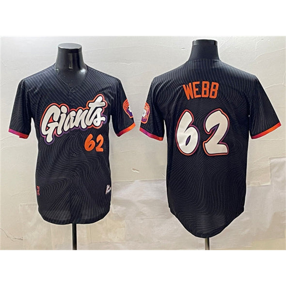 San Francisco Giants #62 Logan Webb Black CONTON Anthracite 2025 City Connect Limited Stitched Jersey
