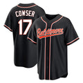 Baltimore Orioles #17 Colton Cowser Player Black CONTON Out Home Game Stitched Jerseys