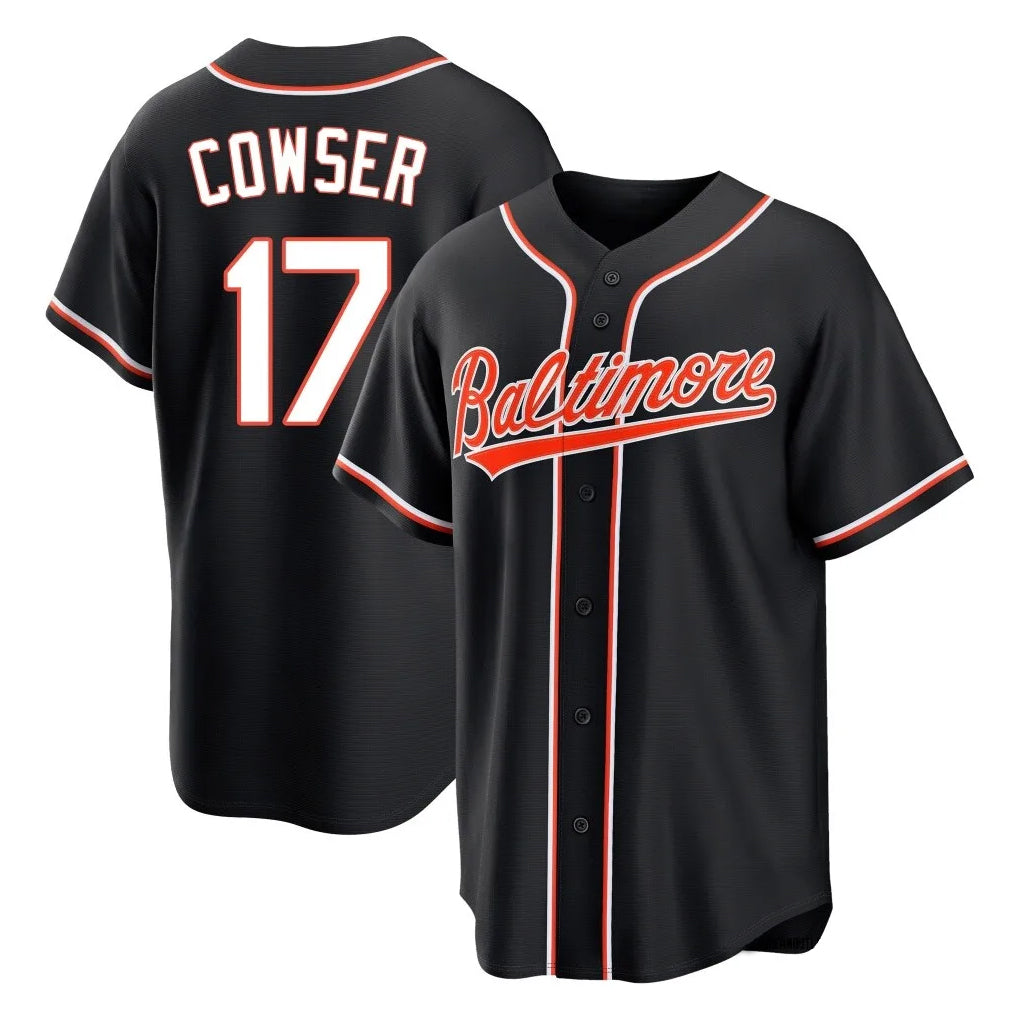 Baltimore Orioles #17 Colton Cowser Player Black CONTON Out Home Game Stitched Jerseys