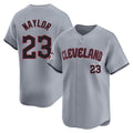 Cleveland Guardians #23 Bo Naylor Player Gray CONTON Road Limited Home Stitched Jerseys