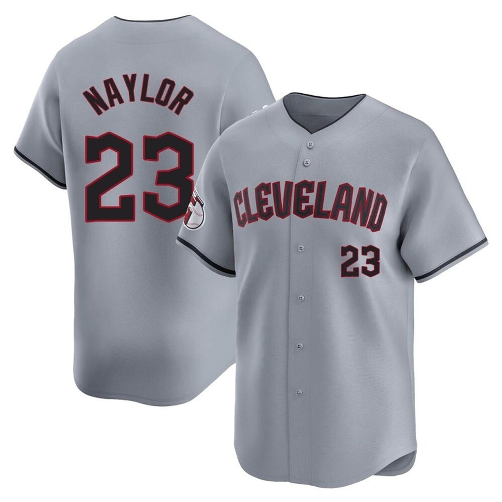 Cleveland Guardians #23 Bo Naylor Player Gray CONTON Road Limited Home Stitched Jerseys