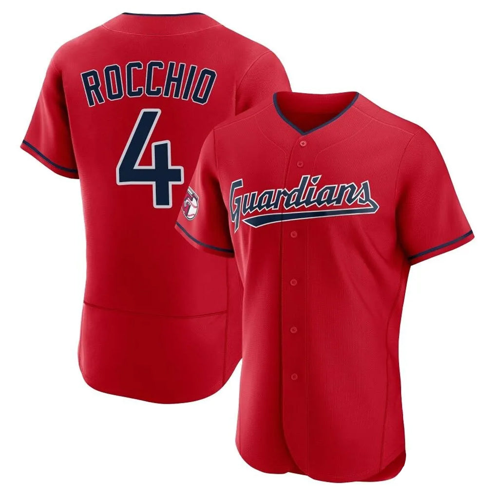 Cleveland Guardians #4 Brayan Rocchio Player Red CONTON Limited Elite Home Stitched Jerseys