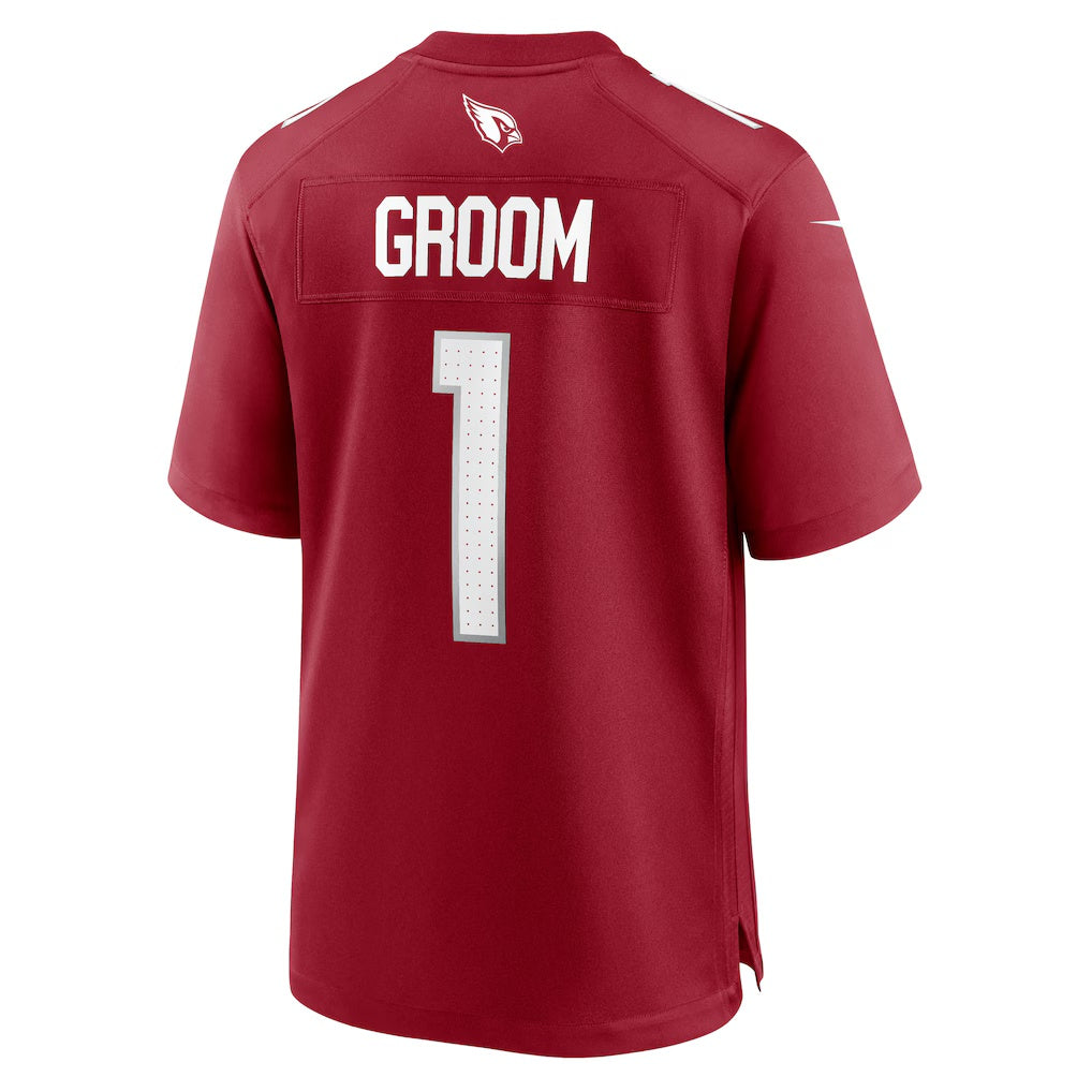 A.Cardinals Number #1 Groom CONTON Cardinal Game Jersey