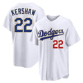 Los Angeles Dodgers #22 Clayton Kershaw Player Gold White CONTON 2026 Collection Stadium Limited Stitched Jerseys