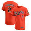 Baltimore Orioles #2 Gunnar Henderson Player Orange CONTON Limited Elite Home Game Stitched Jerseys