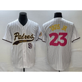 San Diego Padres #23 Fernando Tatis Jr White CONTON NEW 2023 City Connect Cool Base Stitched Jersey