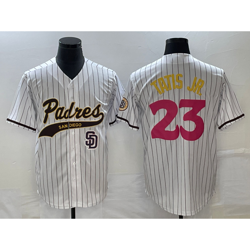 San Diego Padres #23 Fernando Tatis Jr White CONTON NEW 2023 City Connect Cool Base Stitched Jersey