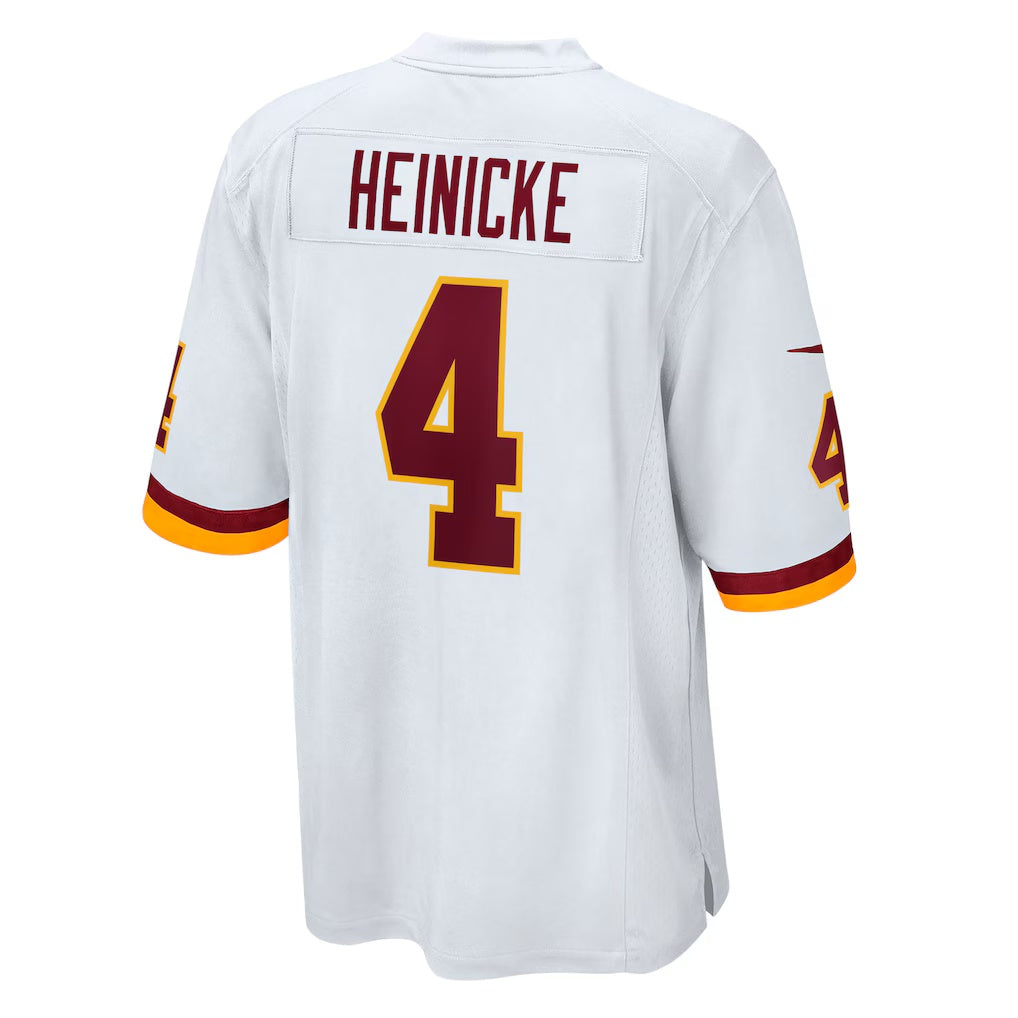 W.Football Team #4 Taylor Heinicke White CONTON Game Jersey