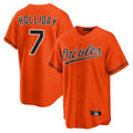 Baltimore Orioles #7 Jackson Holliday Player Orange CONTON Home Game Stitched Jerseys