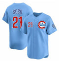 Chicago Cubs #21 Sammy Sosa Blue CONTON 2024-25 2nd Alternate Limited Stitched Jersey