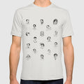 Portraits, Crew Neck, Baggy, Summer, Casual, Tshirts