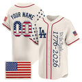 Custom Los Angeles Angels America 250 Edition Vapor Premier Limited Cream CONTON Stitched Jerseys