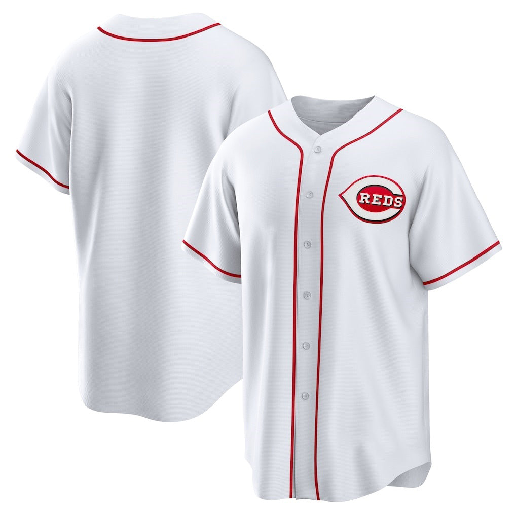 Cincinnati Reds White CONTON Home Replica Team Jersey