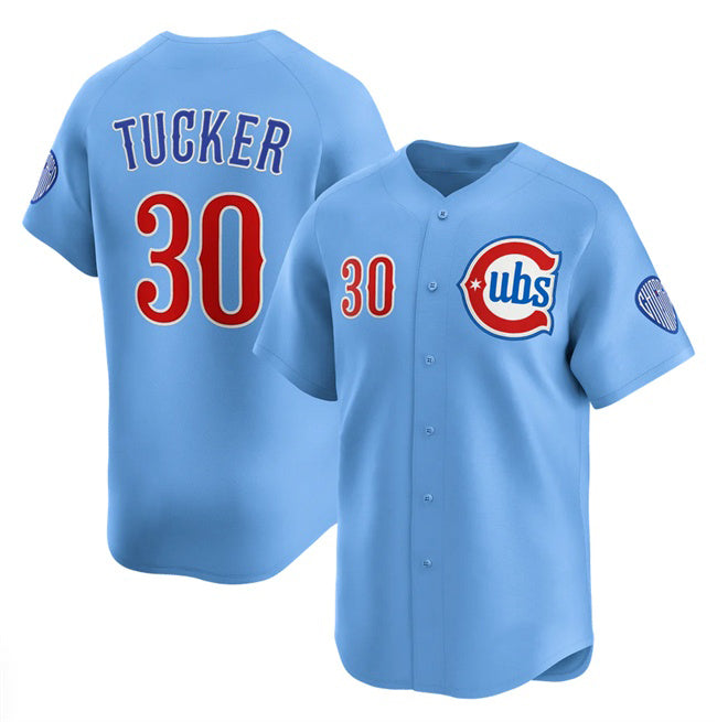 Chicago Cubs #30 Kyle Tucker Blue CONTON 2024-25 2nd Alternate Limited Stitched Jersey