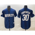Detroit Tigers #30 Kerry Carpenter 2024 Navy CONTON City Connect Cool Base Limited Stitched Jersey