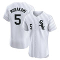 Chicago White Sox #5 Munetaka Murakami Player White CONTON Stripe Limited Elite Home Stitched Jerseys