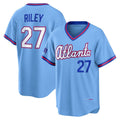 Atlanta Braves #27 Austin Riley Powder Blue CONTON 2026 City Connect Stadium Jersey
