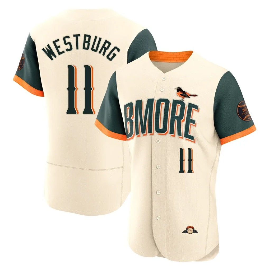 Baltimore Orioles #11 Jordan Westburg Player Cream CONTON 2026 City Connect Limited Elite Home Game Stitched Jerseys