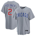 Chicago Cubs #2 Nico Hoerner Player Gray CONTON Home Game Stitched Jerseys