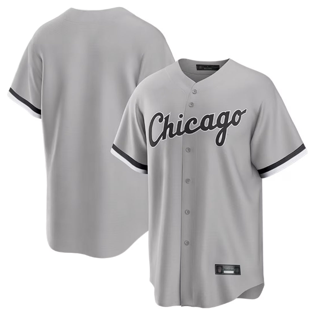 Chicago White Sox Blank Player Gray CONTON Home Game Stitched Jerseys