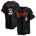 Baltimore Orioles #3 Taylor Ward Player Black CONTON USA 250 Fourth of July Home Game Stitched Jerseys