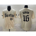 Boston Red Sox #16 Jarren Duran Cream CONTON Gothic Vapor Limited Stitched Jersey