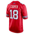 B.Bills #18 Amari Cooper Red CONTON Alternate Game Jersey