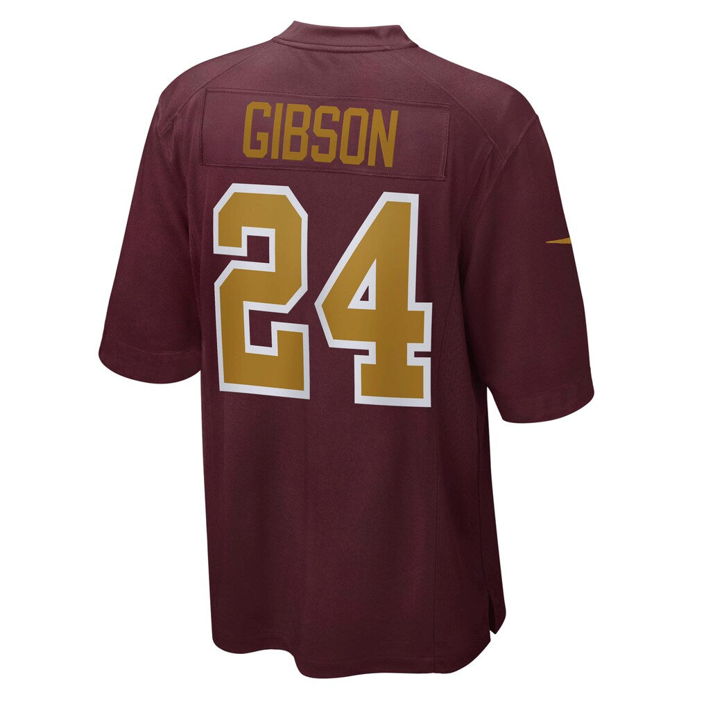 W.Football Team #24 Antonio Gibson Burgundy CONTON Alternate Player Game Jersey