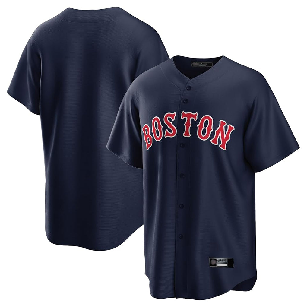 Boston Red Sox Blank Player Navy CONTON Home Game Stitched Jerseys