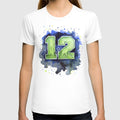 12th, Crew Neck, Baggy, Summer, Casual, Tshirts