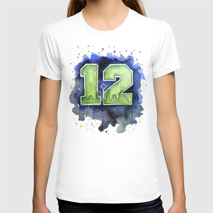 12th, Crew Neck, Baggy, Summer, Casual, Tshirts