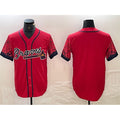 Atlanta Braves Blank Red CONTON City Connect Cool Base Stitched Jersey
