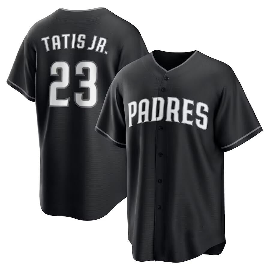 San Diego Padres #23 Fernando Tatis Jr. Black CONTON Limited Stitched Jersey