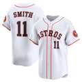 Houston Astros #11 Cam Smith White CONTON Home Limited Player Jersey
