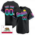 Custom Los Angeles Dodgers 2024 Los Angeles City Style Vapor Premier Limited Jersey ¨C Black CONTON