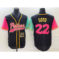 San Diego Padres #22 Juan Soto Number Black CONTON NEW 2023 City Connect Cool Base Stitched Jersey